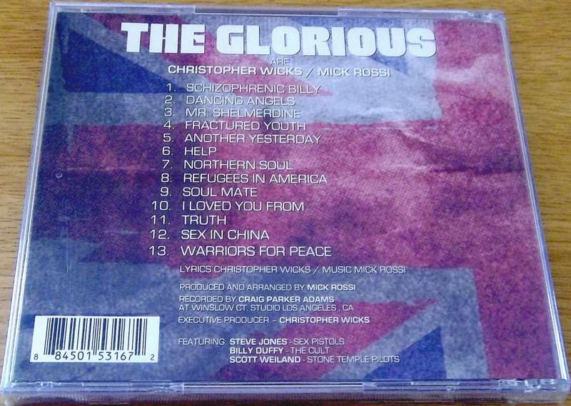 THE GLORIOUS Stories From a Fractured Youth Features Steve Jones Billy Duffy Scott Weiland