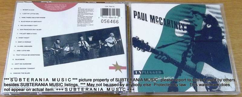 PAUL McCARTNEY Unplugged the Official Bootleg  [Shelf G Box 1]