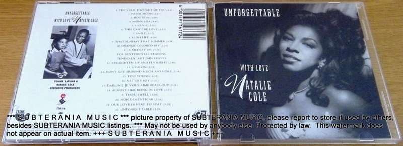 NATALIE COLE Unforgettable with Love   [Shelf G Box 1]