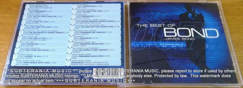 JAMES BOND The Best of James Bond 007 Themes [Shelf G Box 8]
