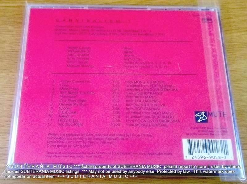 CAN Cannibalism 1 CD