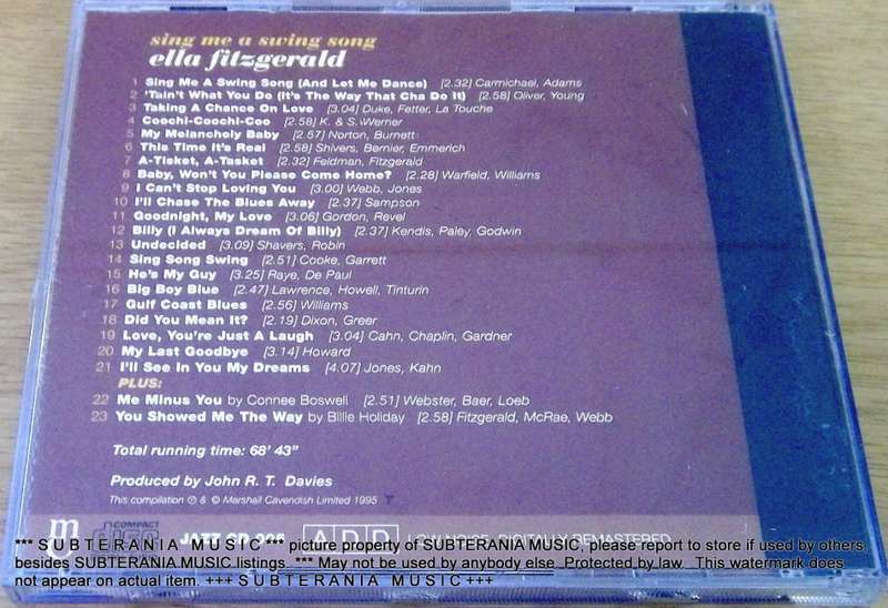 JAZZ GREATS ELLA FITZGERALD [Shelf G Box 8]