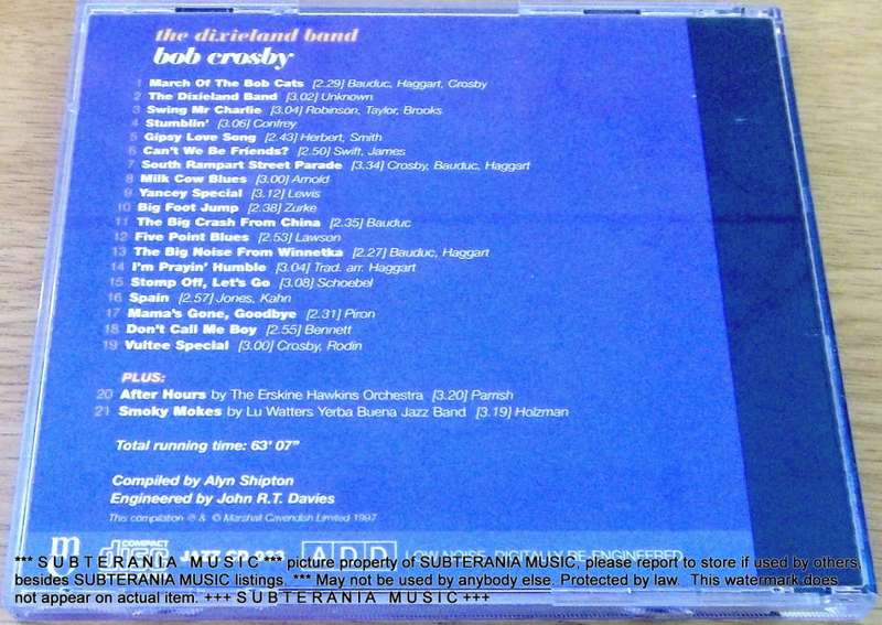 JAZZ GREATS BOB CROSBY [Shelf G Box 8]