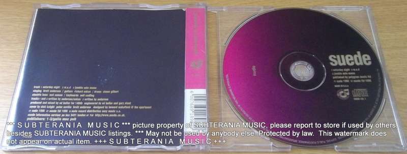 SUEDE Saturday Night CD Single
