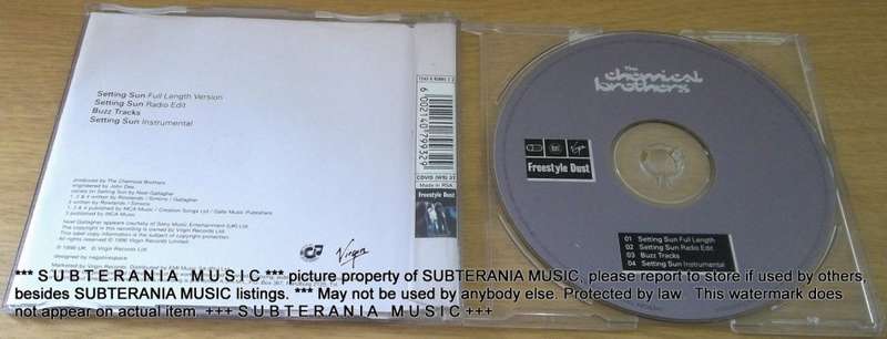 THE CHEMICAL BROTHERS Setting Sun CD Single
