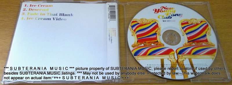 NEW PONY CLUB Ice Cream CD Single