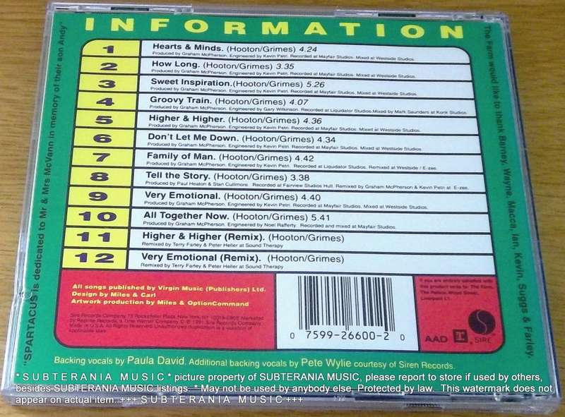 THE FARM Spartacus CD