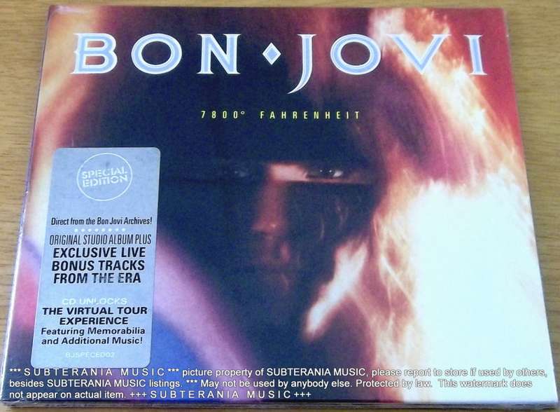 BON JOVI  7800° Fahrenheit Special Edition CD  [sealed]