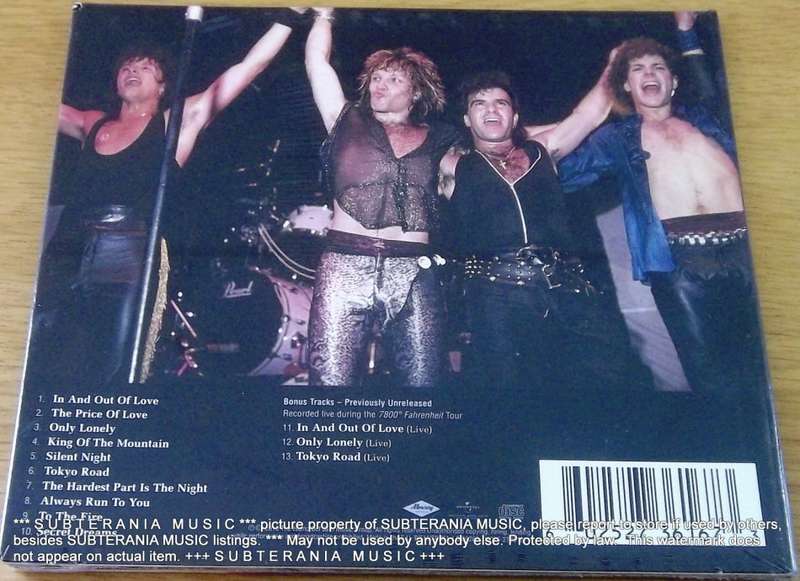 BON JOVI  7800° Fahrenheit Special Edition CD  [sealed]