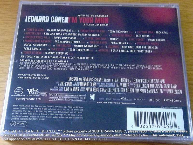 LEONARD COHEN I`m Your Man O.S.T. [sealed]