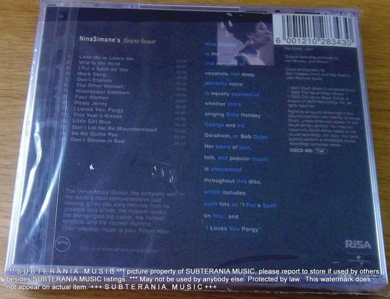 NINA SIMONE Finest Hour   [sealed]
