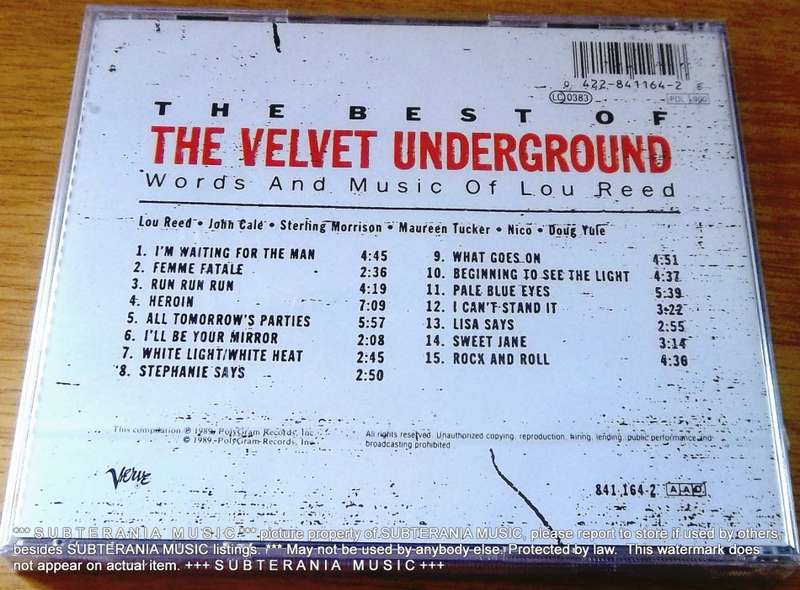THE VELVET UNDERGROUND The Best Of The Velvet Underground (Words And Music Of Lou Reed)  [sealed]