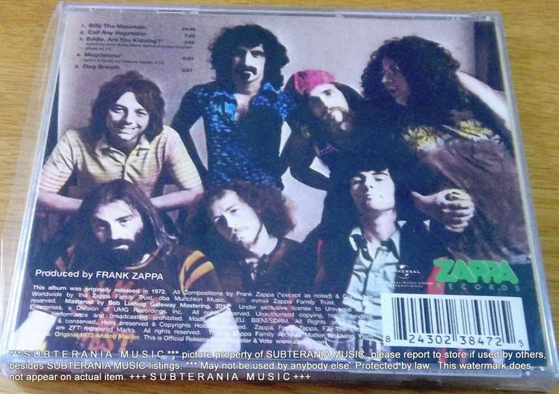 FRANK ZAPPA AND THE MOTHERS OF INVENTION Just Another Band From L.A.  [sealed]