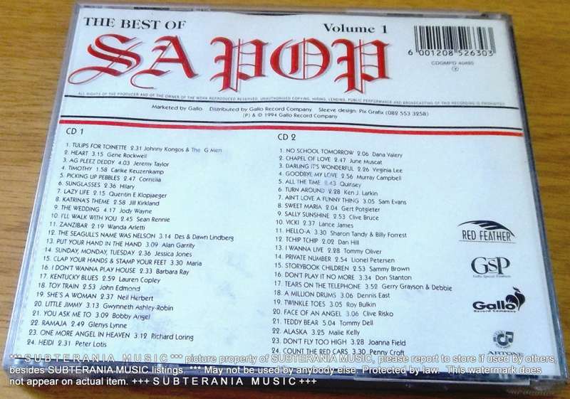 THE BEST OF S.A. POP VOLUME 1 Double CD