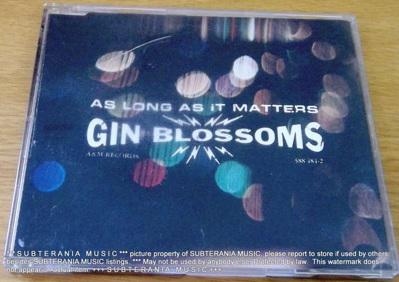 GIN BLOSSOMS As Long As It Matters CD