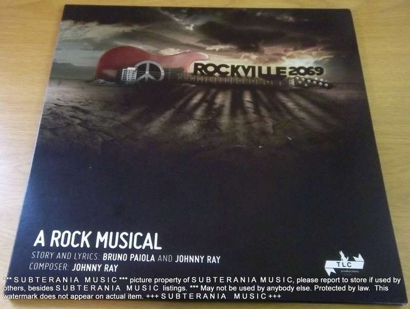 JOHNNY RAY ROCKVILLE A Rock Musical 2069 Deluxe Edition BOOK + CD in LP sized slipcase
