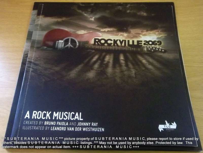 JOHNNY RAY ROCKVILLE A Rock Musical 2069 Deluxe Edition BOOK + CD in LP sized slipcase