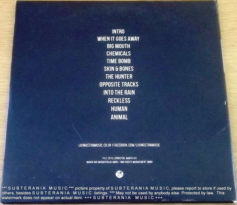 LIVINGSTON ANIMAL promo card sleeve CD