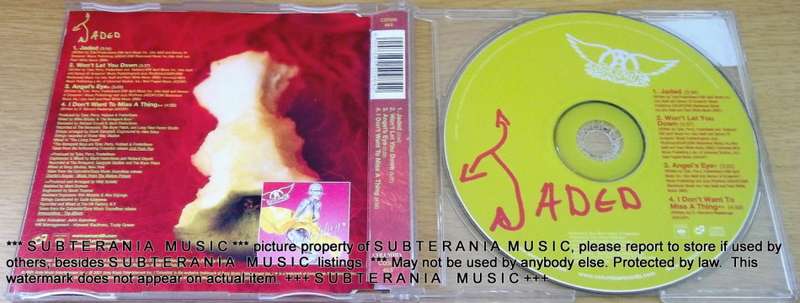 AEROSMITH Jaded CD Single