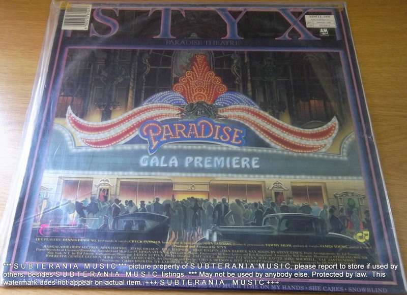 STYX Paradise Theater Vinyl Record