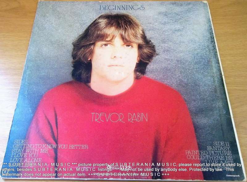 TREVOR RABIN Beginnings Vinyl Record