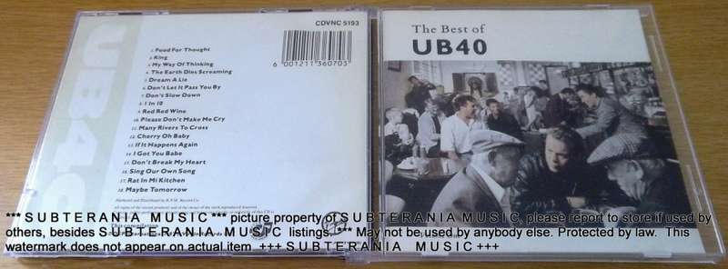 UB40 The Best of + UB40 Labour of Love II     SHELF G BOX 11