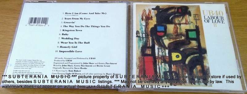 UB40 The Best of + UB40 Labour of Love II     SHELF G BOX 11