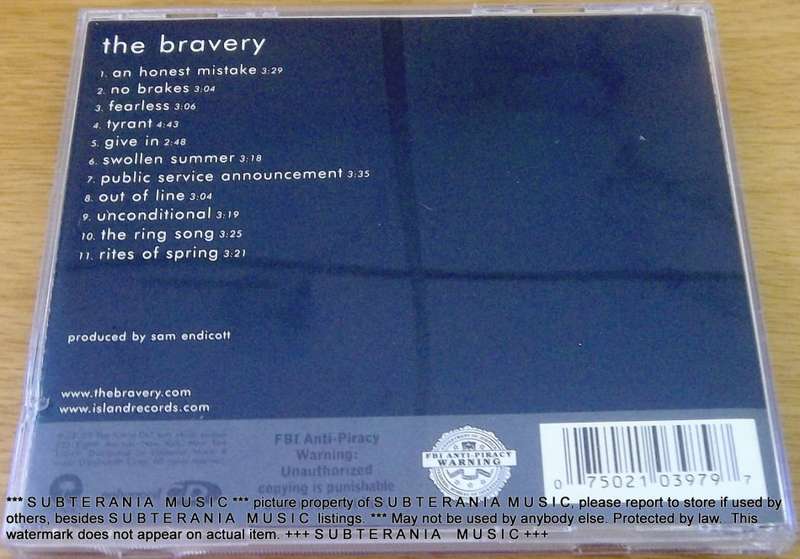 THE BRAVERY The Bravery SHELF G BOX 11