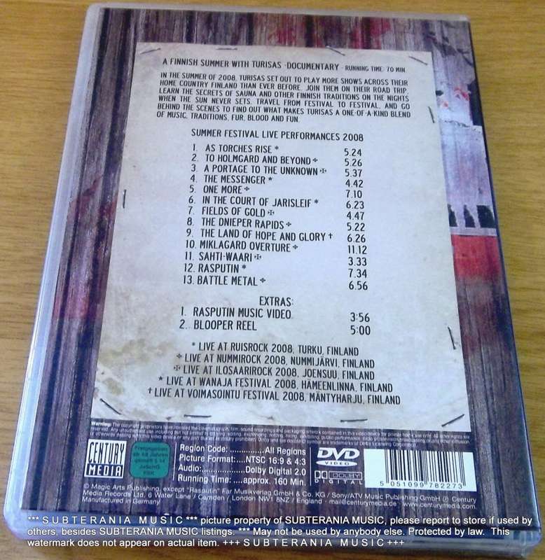 TURISAS A Finish Summer DVD
