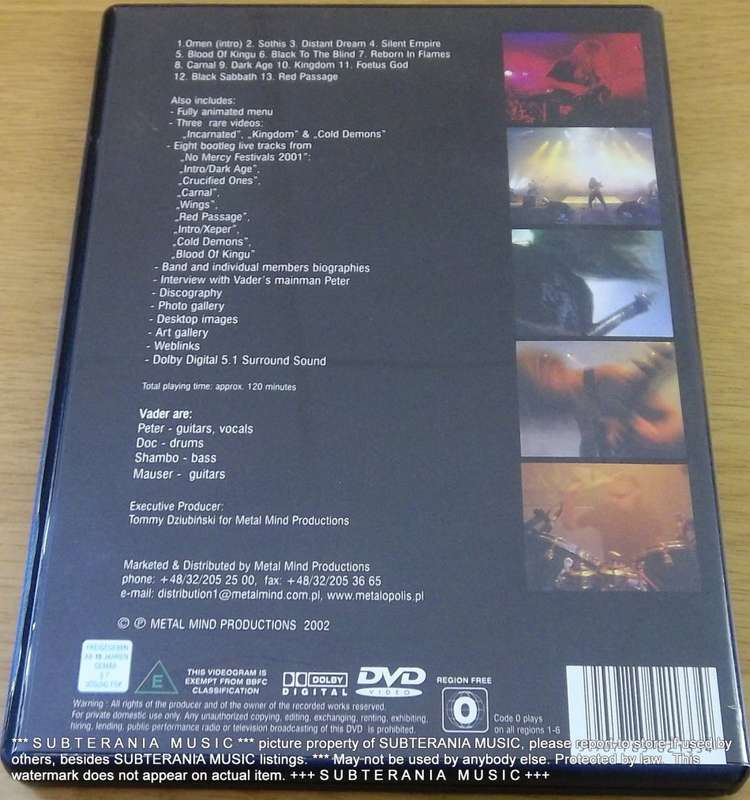 VADER More Vision and the Voice DVD