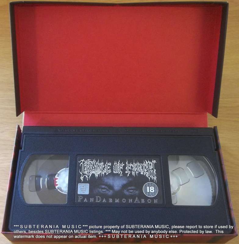 CRADLE OF FILTH Pandaemonaeon Clam Box  VHS Video Cassette