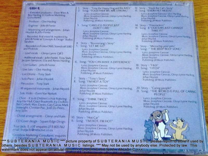 TONY AND FRIENDS Children's CD Song and Story by 4 Jacks and a JIll