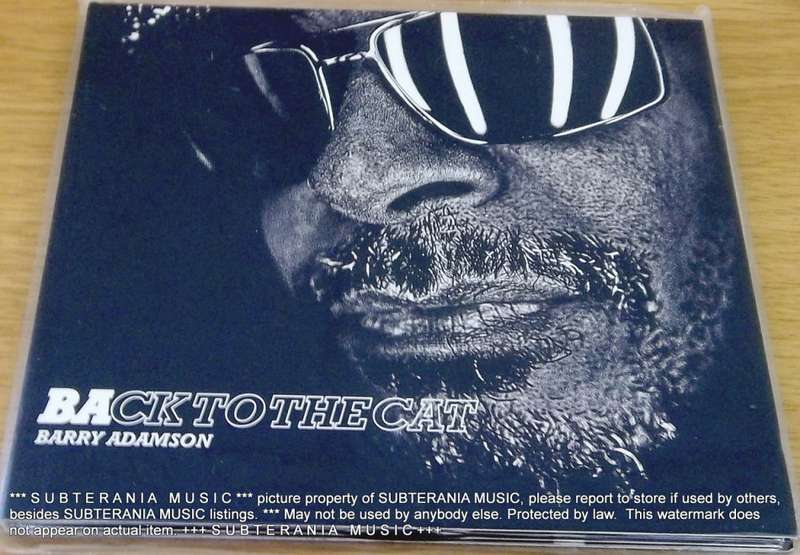 BARRY ADAMSON Back to the Cat Digipk