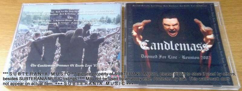 CANDLEMASS Doomed for Live Reunion 2002 2 CD  [Shelf H]