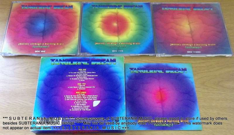 TANGERINE DREAM Journey Through the Burning Earth Anthology 3 CD box set
