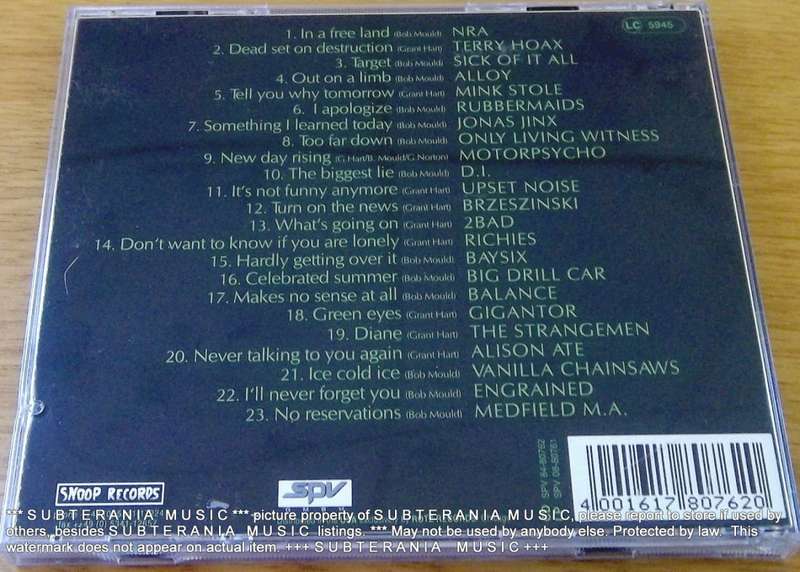HUSKER DU TRIBUTE Case Closed Tribute to Husker Du CD