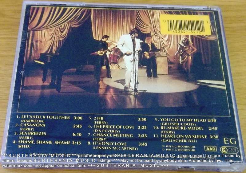 BRYAN FERRY Let's Stick Together CD