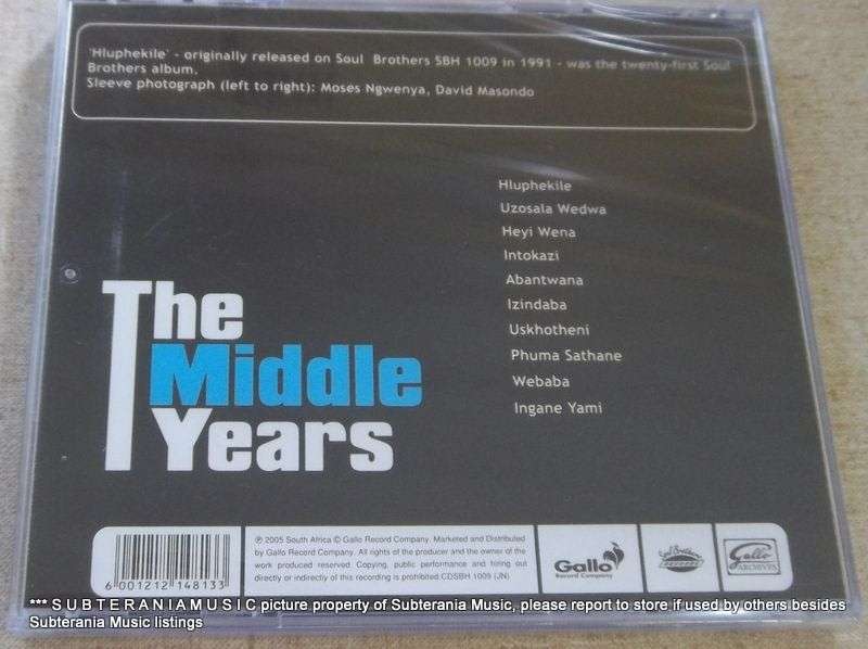 SOUL BROTHERS Hluphekile  The Middle Years