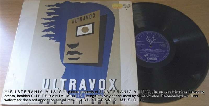 ULTRAVOX Rage in Eden Vinyl LP
