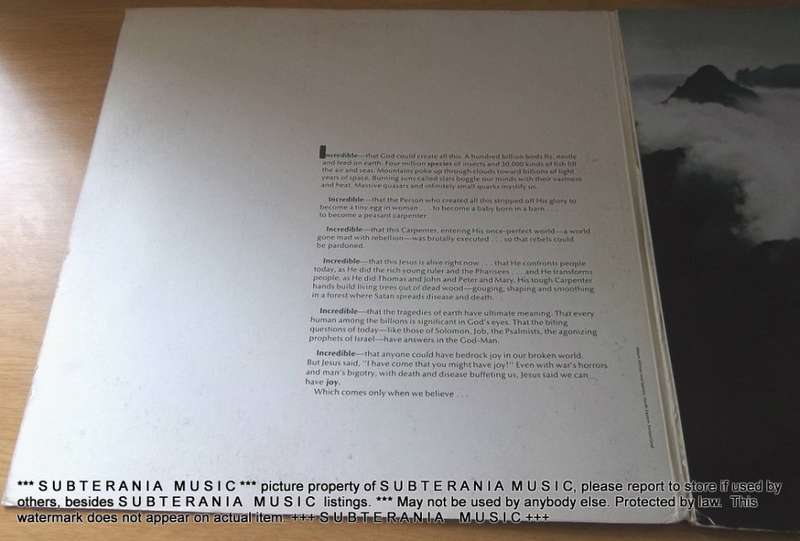 THE CARPENTER Christian Movie Soundtrack Vinyl LP