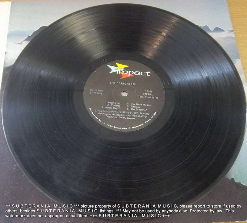 THE CARPENTER Christian Movie Soundtrack Vinyl LP
