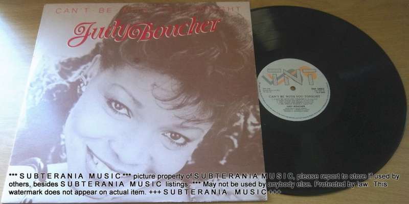 JUDY BOUCHER Can't Be With You Tonight Vinyl LP