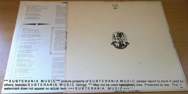 JON and VANGELIS The Friends of Mr Cairo Vinyl LP