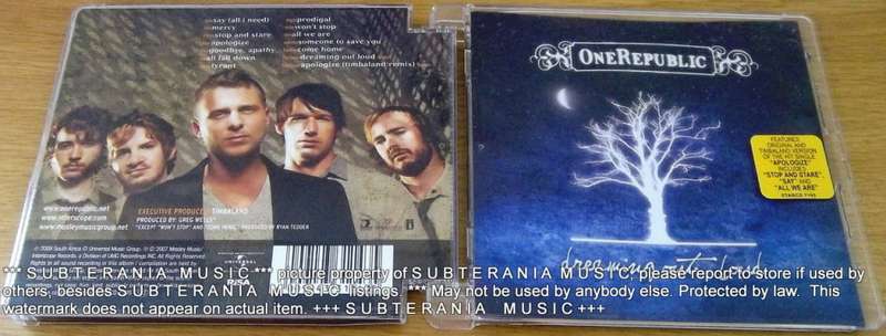 ONE REPUBLIC Dreaming Out Loud  [Shelf G  X 13]
