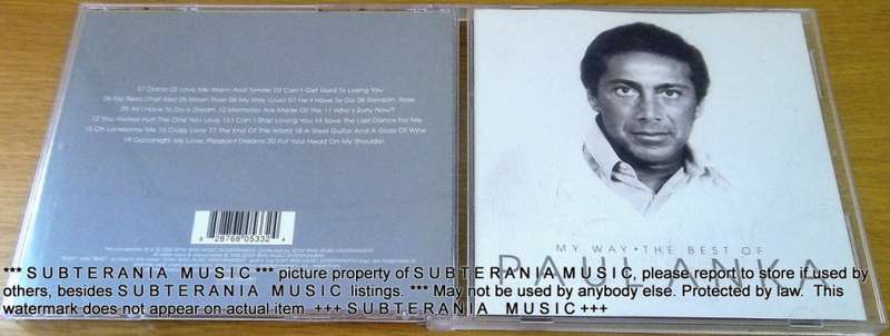PAUL ANKA My Way The Best Of  [Shelf  G  X 13]