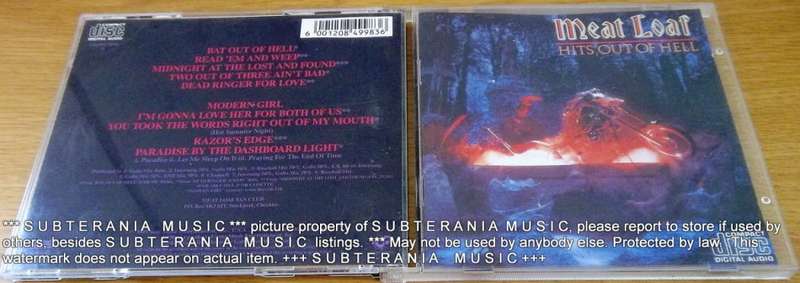 MEAT LOAF Hits Out of Hell [ Shelf G Box 15]