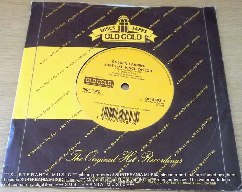 7` Vinyl Single GOLDEN EARRING Radar Love UK repress