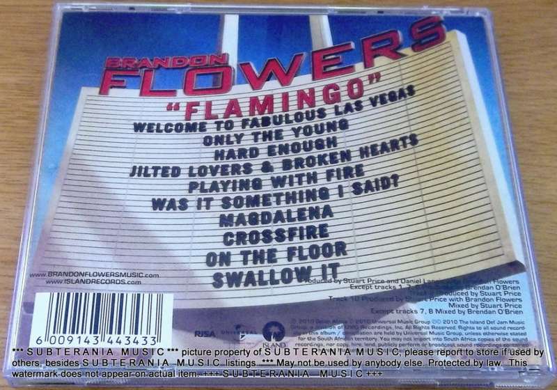 BRANDON FLOWERS Flamingo   [Shelf G Box 15]