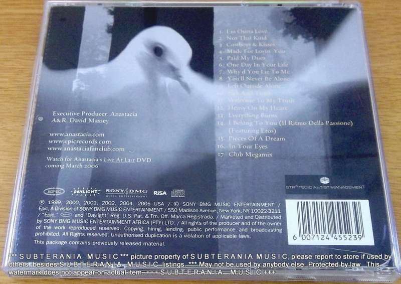 ANASTACIA Pieces of a Dream  [Shelf G Box 15]