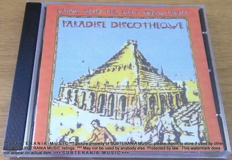 CRIME + THE CITY SOLUTION Paradise Discotheque CD